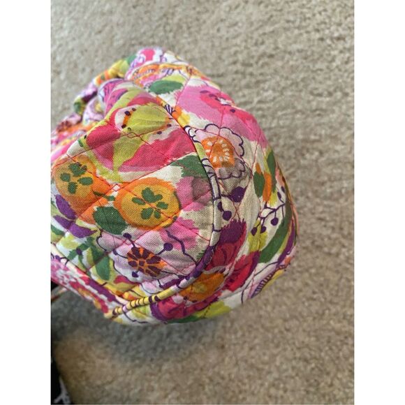 Vera Bradley Frannie Crossbody Clementine, Pink White Green, MSRP $65 - Picture 8 of 8